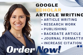 article writing research backdate and publish in google scholar indexed journal