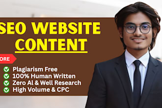 do SEO article writing, blog post writing or content writing, website content
