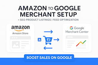 set up google merchant center for your amazon store, product listing and SEO