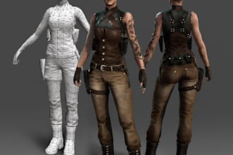 human 3d character, spine 3d model, animated 3d, fix rig skelton, ik fk rig port