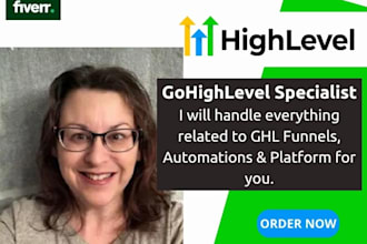 build gohighlevel funnel pages and automation for you