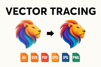 vectorize image, do vector logo svg or png to vector tracing