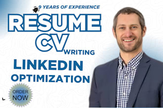 write ats optimized resume, CV, cover letter and linkedin profile