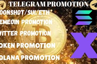 growth your x marketing, ico, sol, memecoin, nft, twitter promotion