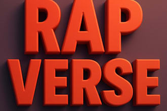 write and rap a high quality verse for your song