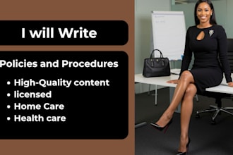 policy and procedure manual work instructions  healthcare employee handbook sop