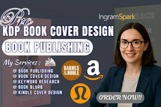 do KDP book cover, ebook cover, kindle book cover design and book publishing