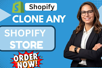 clone copy duplicate migrate or redesign your shopify store professionally