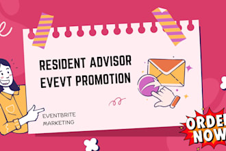 promote event, resident advisor event, linkedin event, concert webinar festival