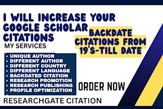 publish researchgate article to increase google scholar citation using authors