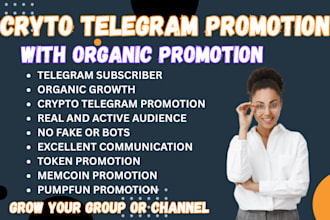 grow crypto telegram promotion, crypto telegram marketing, telegram subscribers
