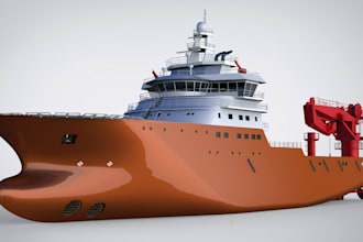 do 3d ship model ship rendering 3d vessel 3d yacht cad boat model hard surface