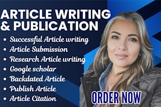 write and publish article in a peer reviewed index google scholar journal