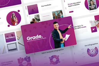 design professional education presentation for class course elearning training