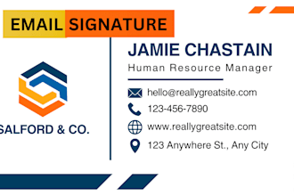 create clickable HTML email signature for gmail, outlook etc