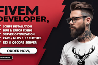 create, fix, convert, modify a fivem qbox qbcore esx script