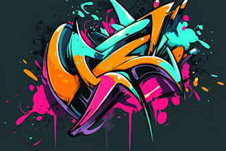 design original graffiti style word, tags and logo for you