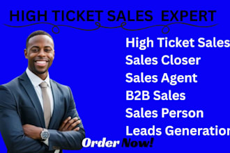sales commission based, high ticket sales closer, b2b lead generation