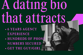 a stellar dating website bio or profile