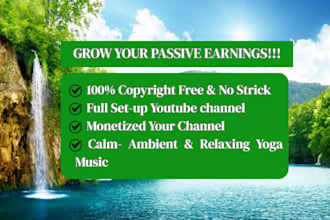 produce calm music for youtube, relaxation, sleep, yoga, and meditation new age
