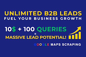 do google maps data scraping for business leads