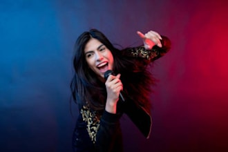 sing female vocal intro, outro, and radio jingles for your brand