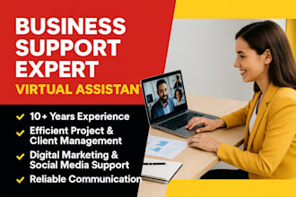 be your reliable virtual assistant for business and marketing support