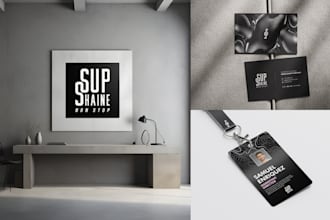 do a logo for your personal brand or company plus free mockup