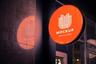 design 3d storefront signage, backdrop banner and billboards design