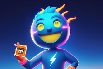 create electric mascot logo for your business only 12 hour