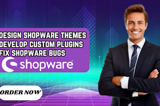 design shopware 5 or shopware  6 themes shopware custom plugins fix shopware bug