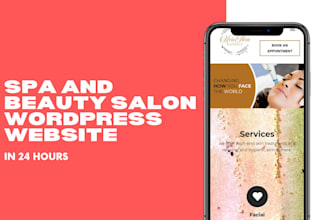 design spa and beauty salon wordpress website