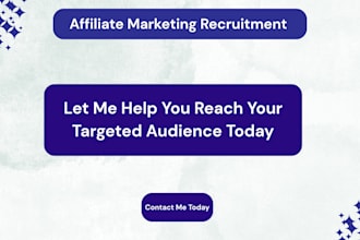do your affiliate recruitment for your affiliate link to organic audience
