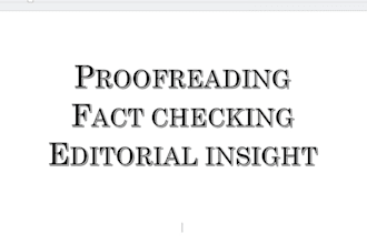proofread and edit your writing