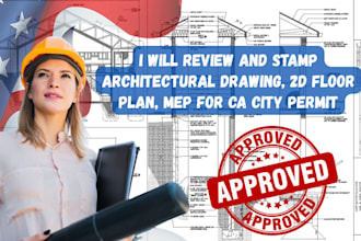 provide stamp architectural drawing foundation plan framing plan for city permit