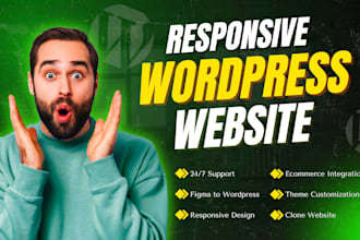 build, design, redesign, ecommerce website or wordpress website development