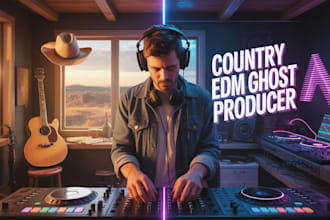 produce country edm songs as your ghost producer and songwriter