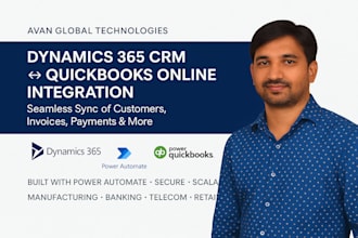 integrate dynamics 365 CRM with quickbooks online