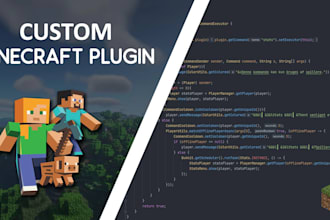 create custom minecraft plugins for papermc, spigot and optimize your server