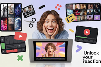 edit youtube reaction videos for music, anime, or movies