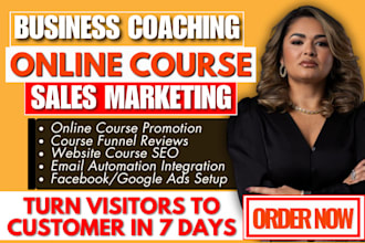 kajabi online course promotion, kajabi course marketing thinkific sales funnel