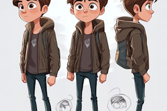 draw fan art character and comic in manga style