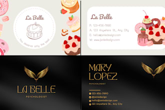 design professional and modern business cards