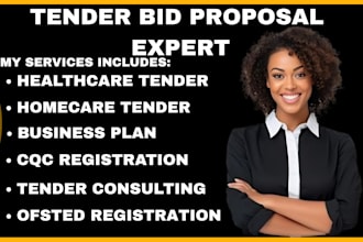bid UK tender write bid proposal, healthcare tender, nhs care tender and cqc
