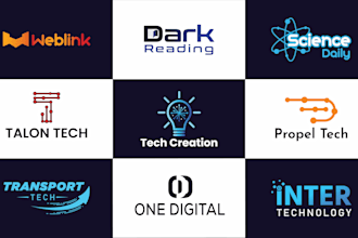 design startup modern software tech security saas ai logo