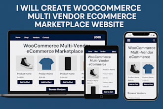 create woocommerce multi vendor ecommerce marketplace website