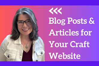 write SEO blog posts for your knitting, crochet, or craft website