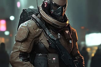 create stunning custom game art, UI design, and assets