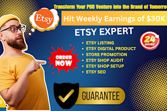 optimize your etsy SEO, shop setup, product listings, and audits