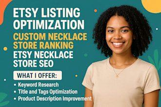 etsy listing optimization custom necklace store ranking etsy necklace store SEO